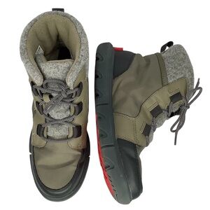 Sorel Explorer II Carnival Felt Dark Stone Waterproof Winter Women Boots Sz 8.5